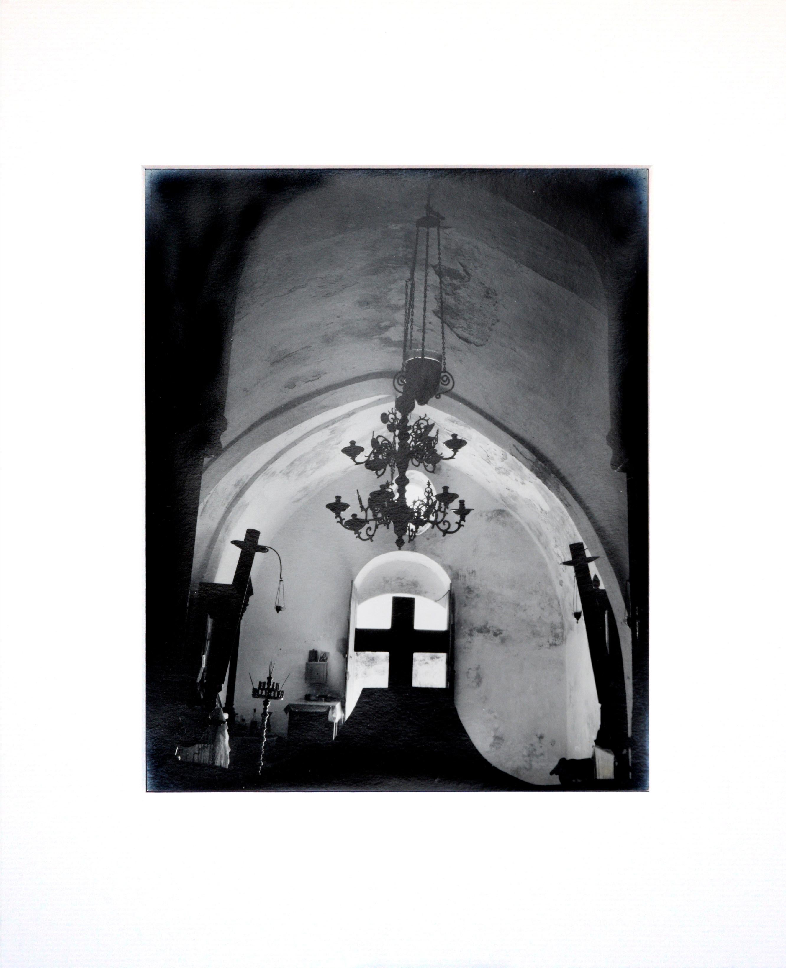William Giles Black and White Photograph - Cretian Chapel