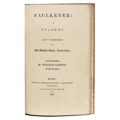William Godwin, Faulkener, a Tragedy, First Edition, 1807