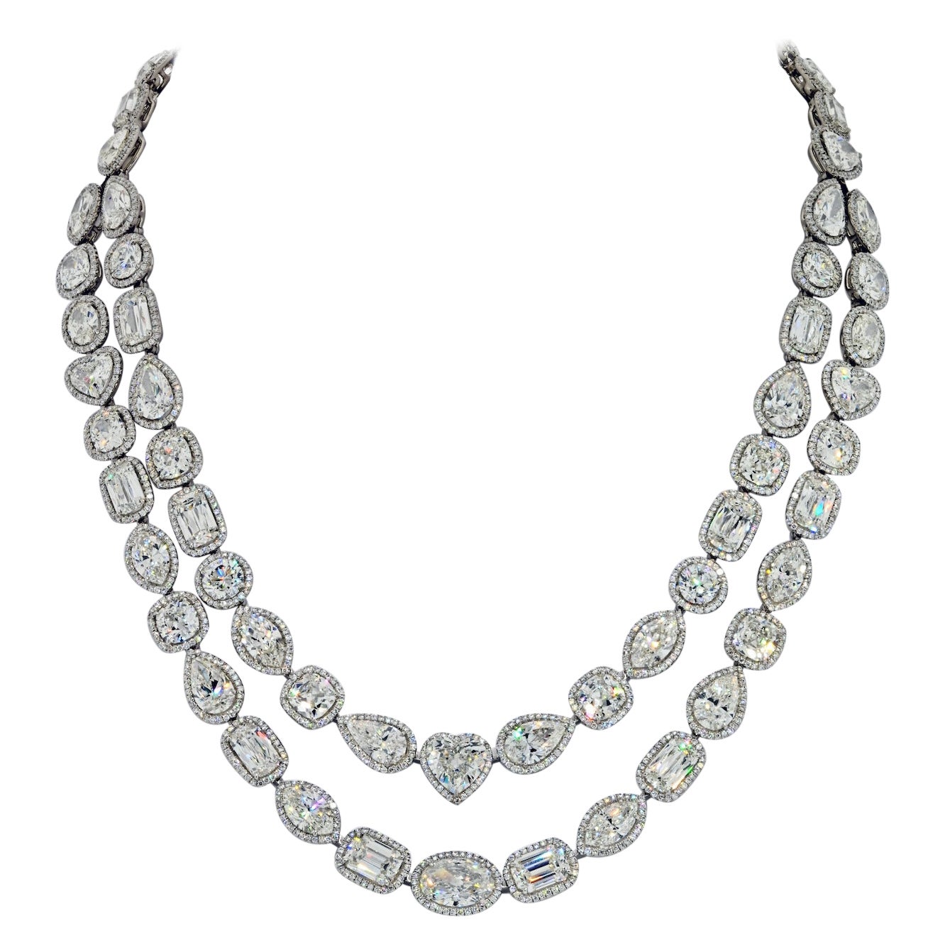 William Goldberg, collier infini de 63 carats de diamants en vente