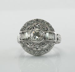 Anello di diamanti William Goldberg Vintage in platino 2,83 TDW