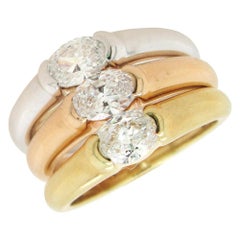 William Goldberg Diamond Three-Ring Set