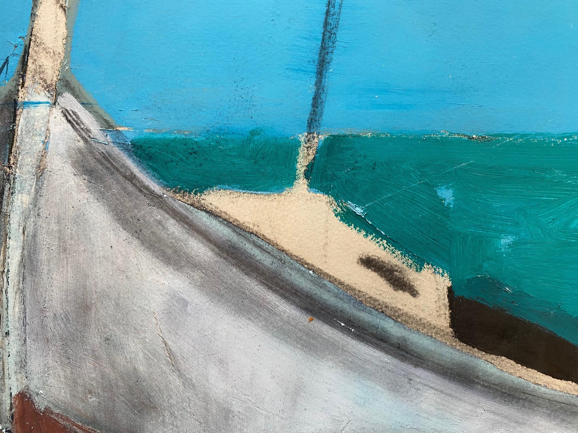 Boat in motion - Contemporary Painting by William Goliasch