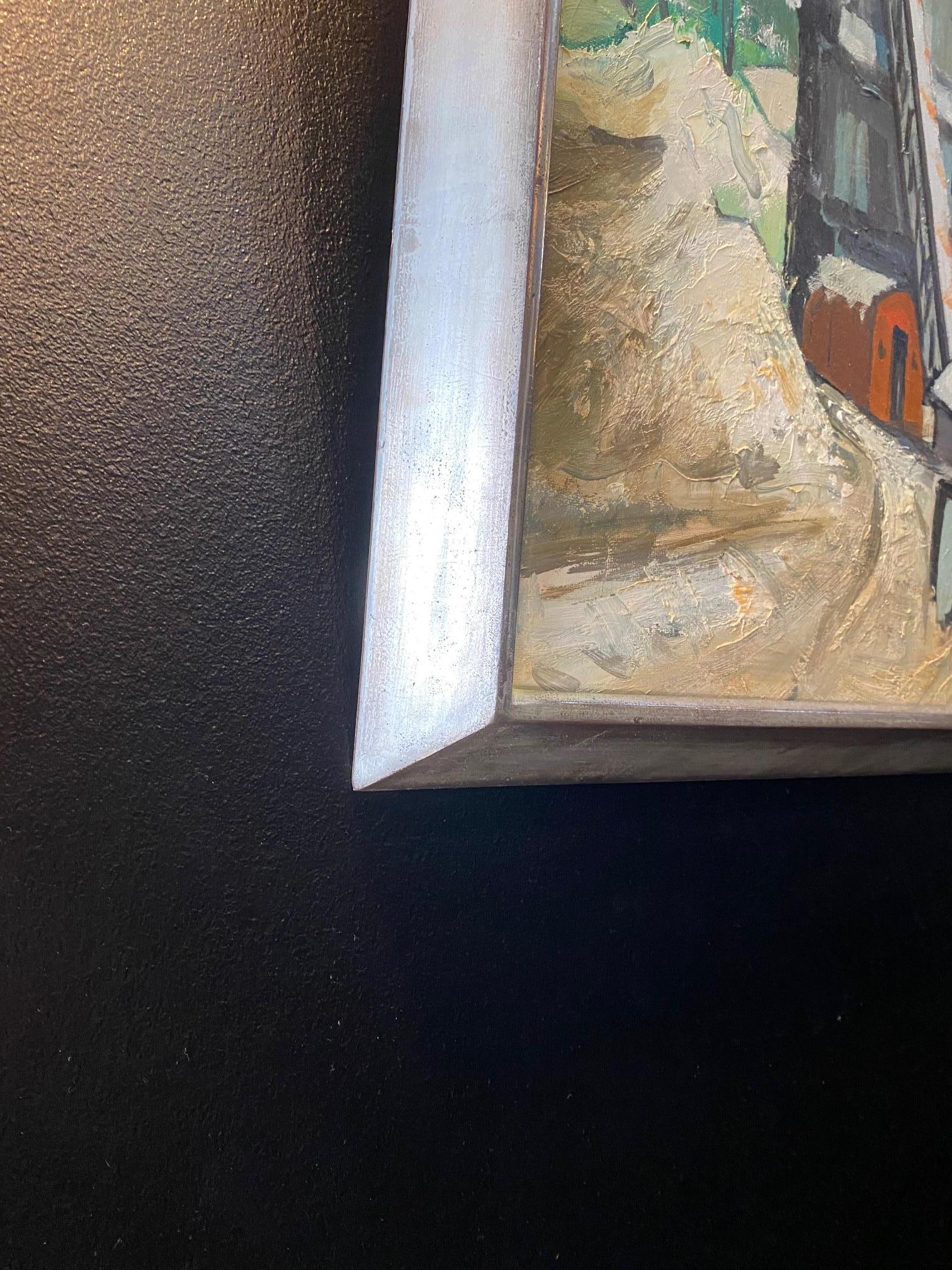„Excavator“ von William GOLIASCH - Öl auf Leinwand 50x61 cm im Angebot 1