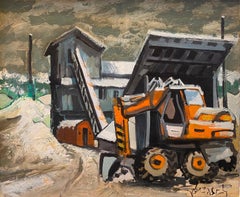 «cavator » de William GOLIASCH - Huile sur toile 50x61 cm