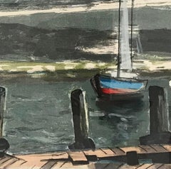 Ponton à Ruth von William Goliasch - Druck 50x66 cm