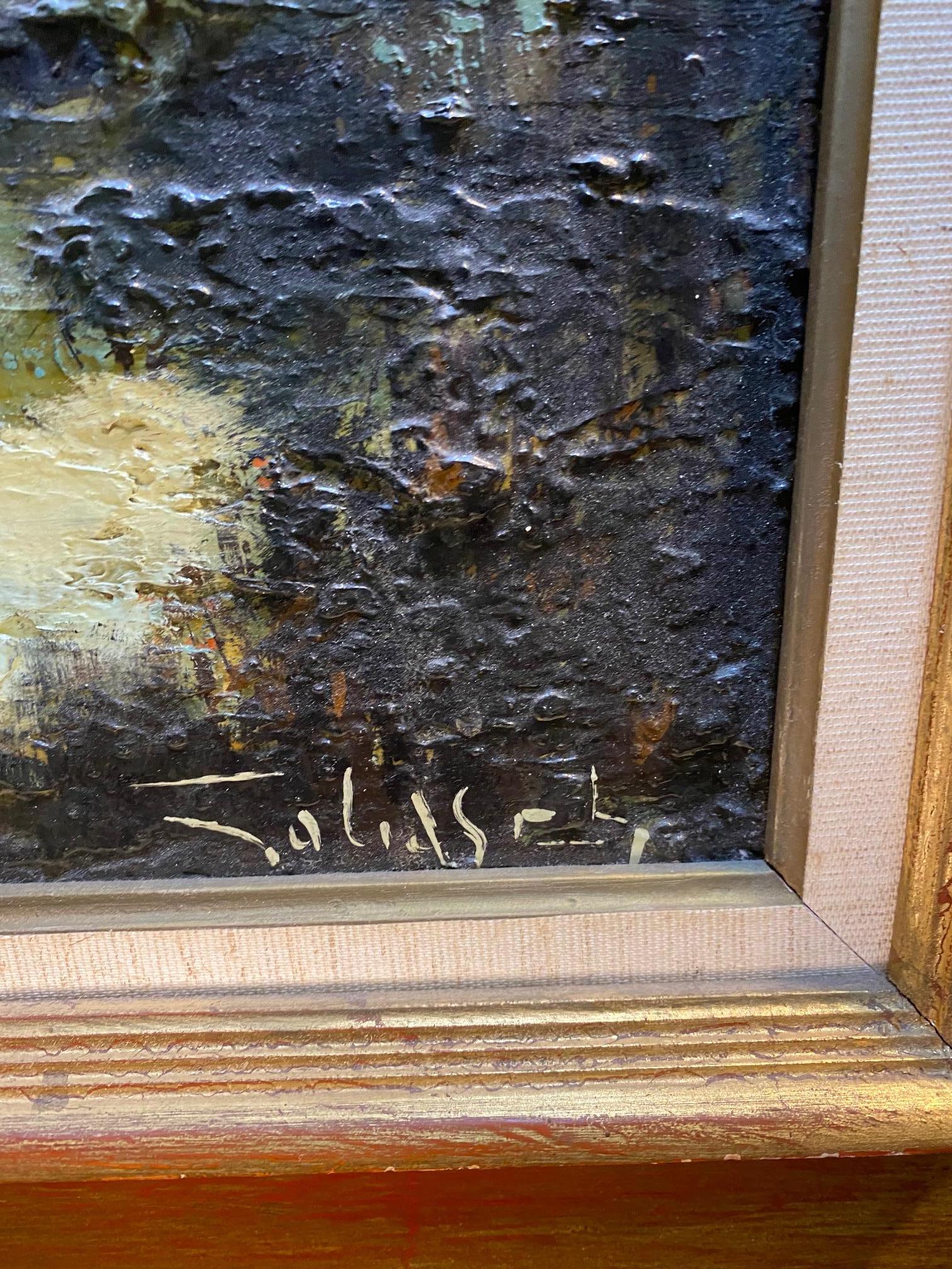 Olio su tela venduto con cornice 
Dimensioni totali con cornice 51x60 cm
Firmato e datato
William GOLIASCH è un artista svizzero nato nel 1922 e morto nel 1986. Le sue opere sono state vendute all'asta pubblica 100 volte, principalmente nella