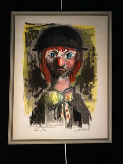 The clown by William Goliasch - Print 50x66 cm