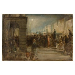 William Gordon Burn-Murdoch (britisch, 1862 - 1939)  Europäische Straßenszene