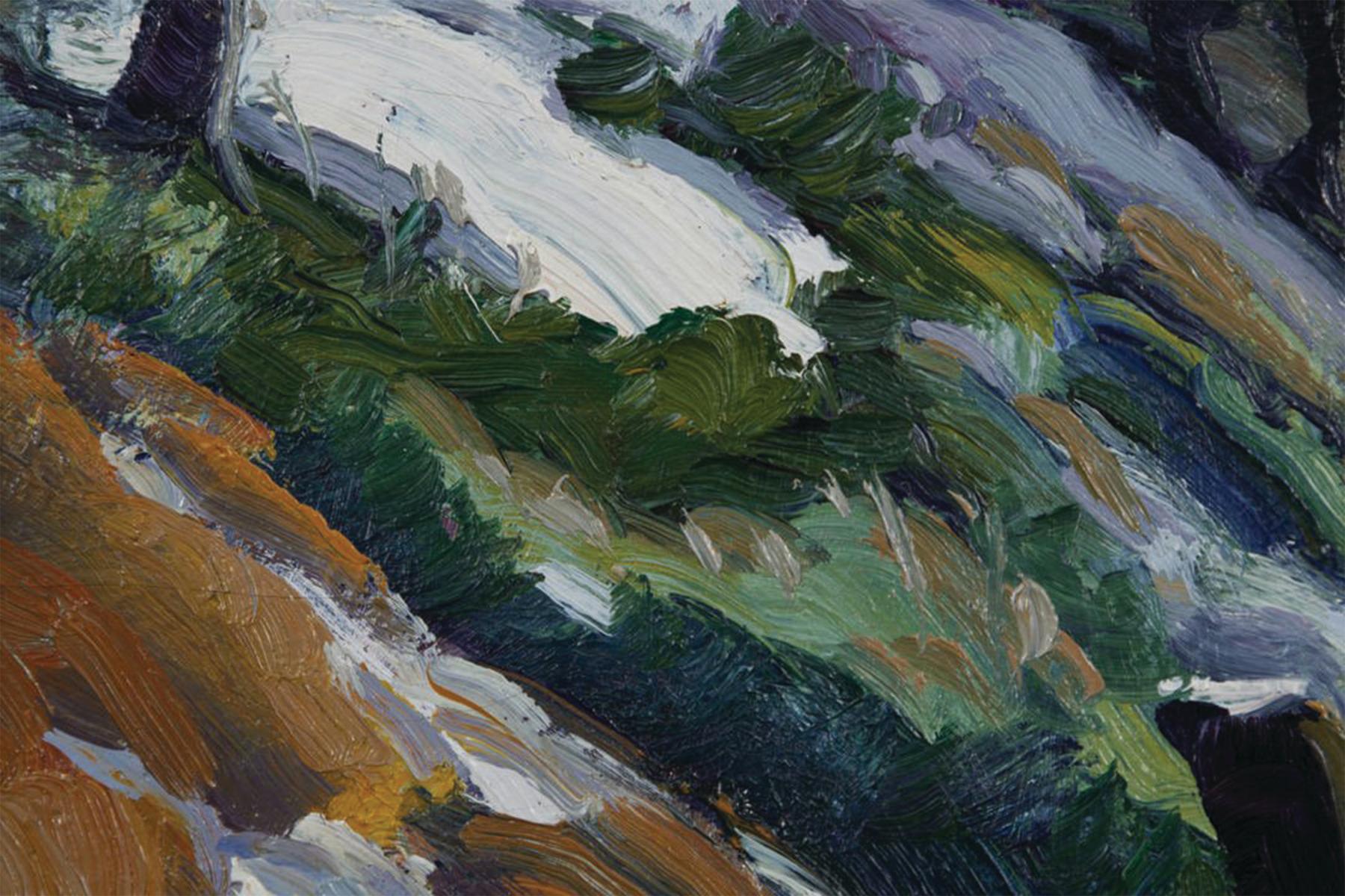 Scrub and Pines, Early 20th Century Landscape, Cleveland May Show Exhibition For Sale 2