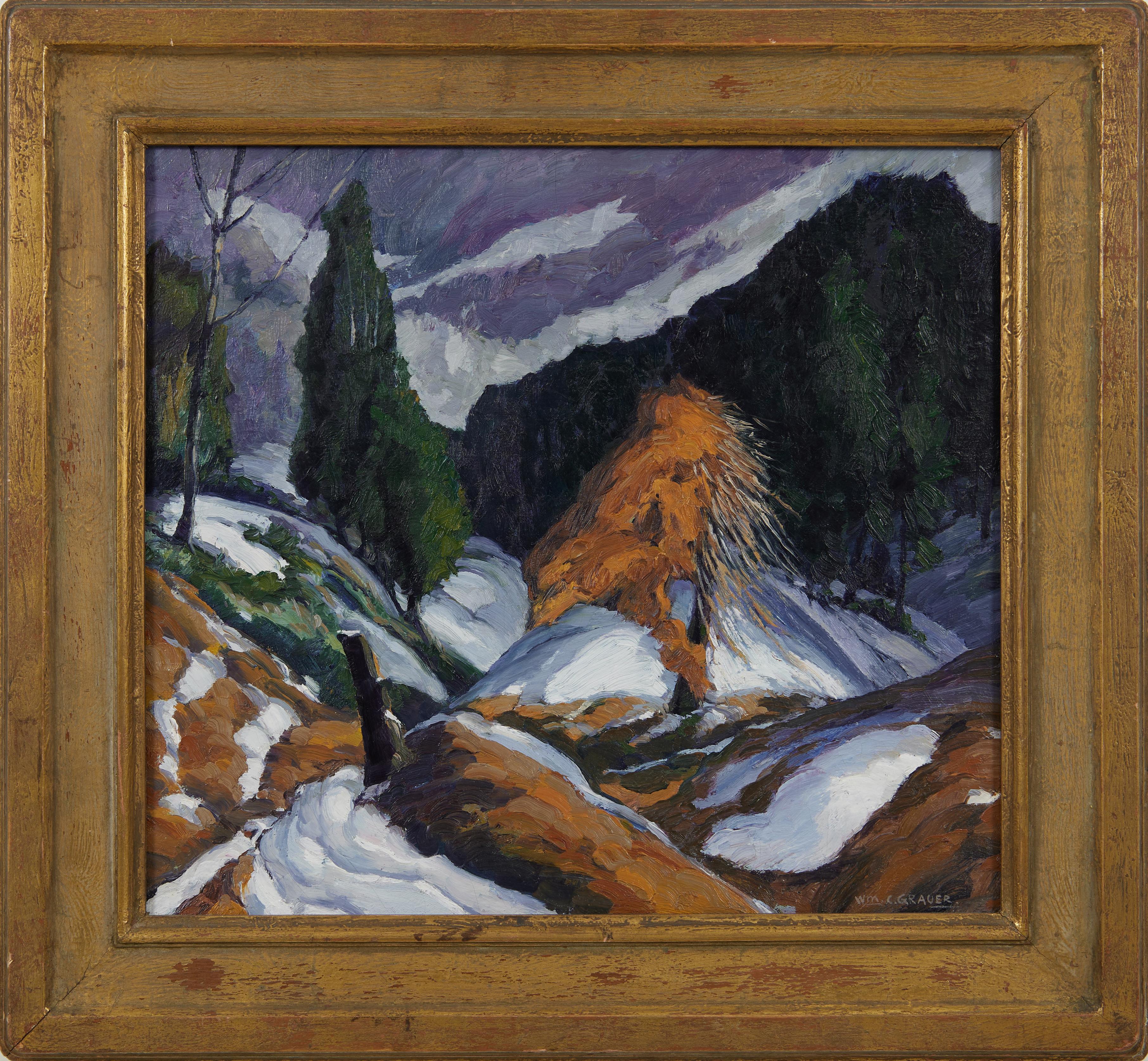 Scrub and Pines, Early 20th Century Landscape, Cleveland May Show Exhibition