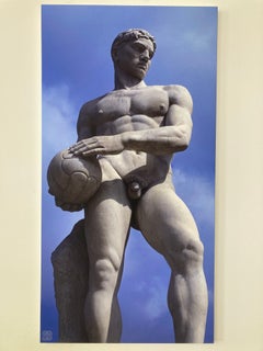 William Gray Harris, fotografia su tela “Calciatore in riposo”