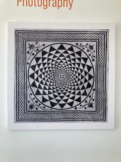 William Gray Harris – Fotografie auf Leinwand „Römisches Mosaik aus einer Villa am Meer“