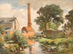 William Greaves (1852-1938) - Anfang des 20. Jahrhunderts Öl, Die alte Mühle