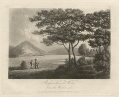 Bassenthwaite Water, from the Western Side, Lake District C19th English aquatint