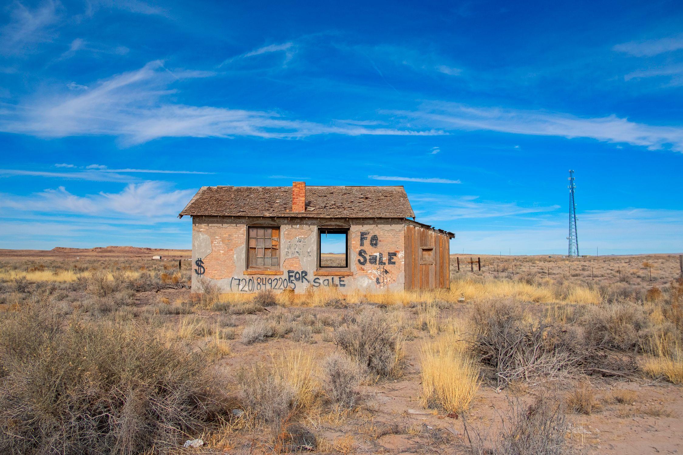 Abandoned House Landscape Photograph