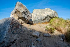 Peace Rock, Palm Springs, CA - Desert Landscape, Spray Paint, Graffiti, Nature