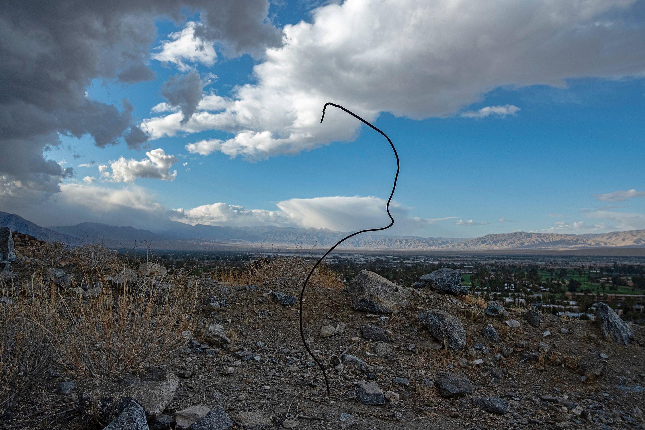William Greiner, Rebar, Palm Springs CA, Color photograph, 30 x 45", 2020

The Space Between project is a collaboration between Fort Worth native abstract painter Matt Clark and nationally collected photographer William Greiner. With work focused on