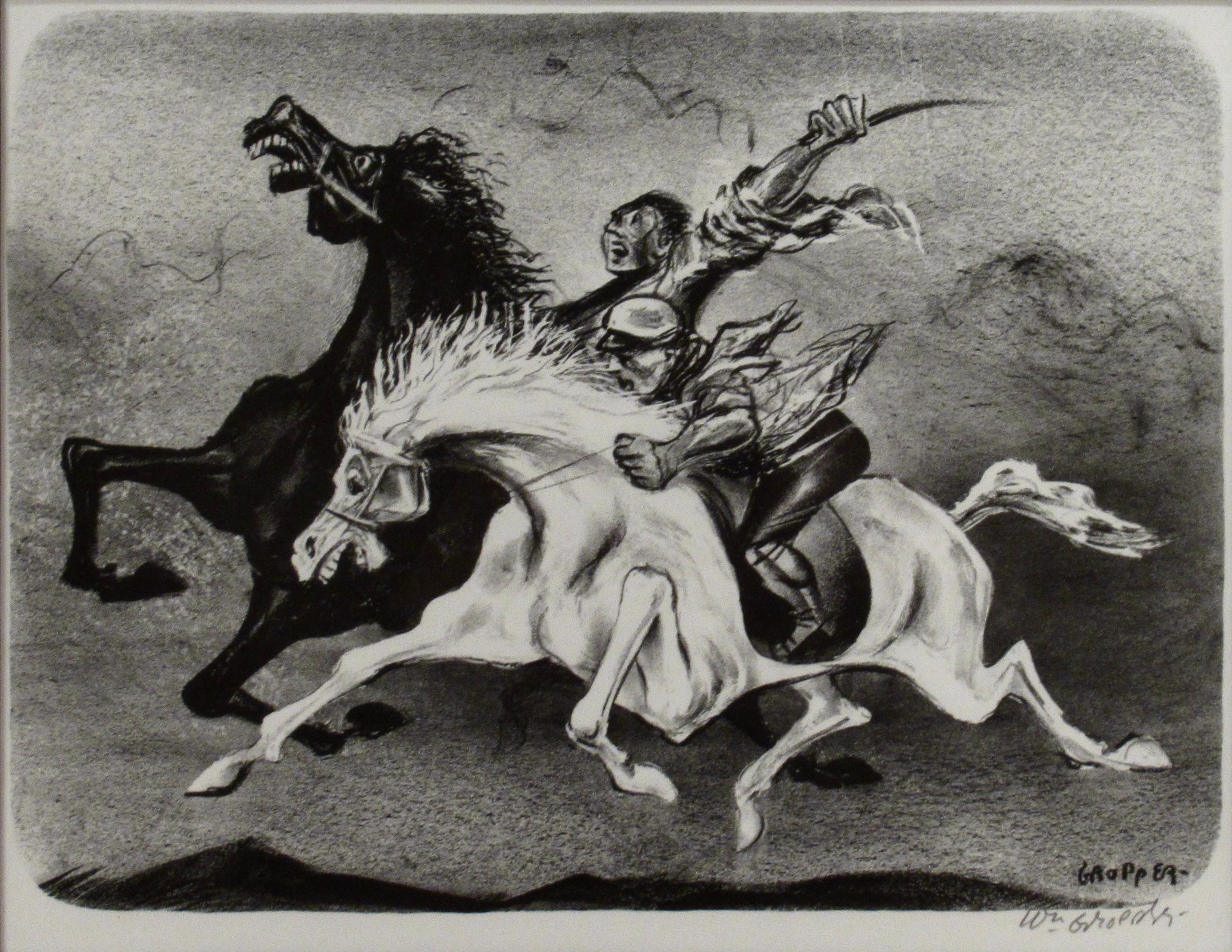 Horsemen - Print by William Gropper