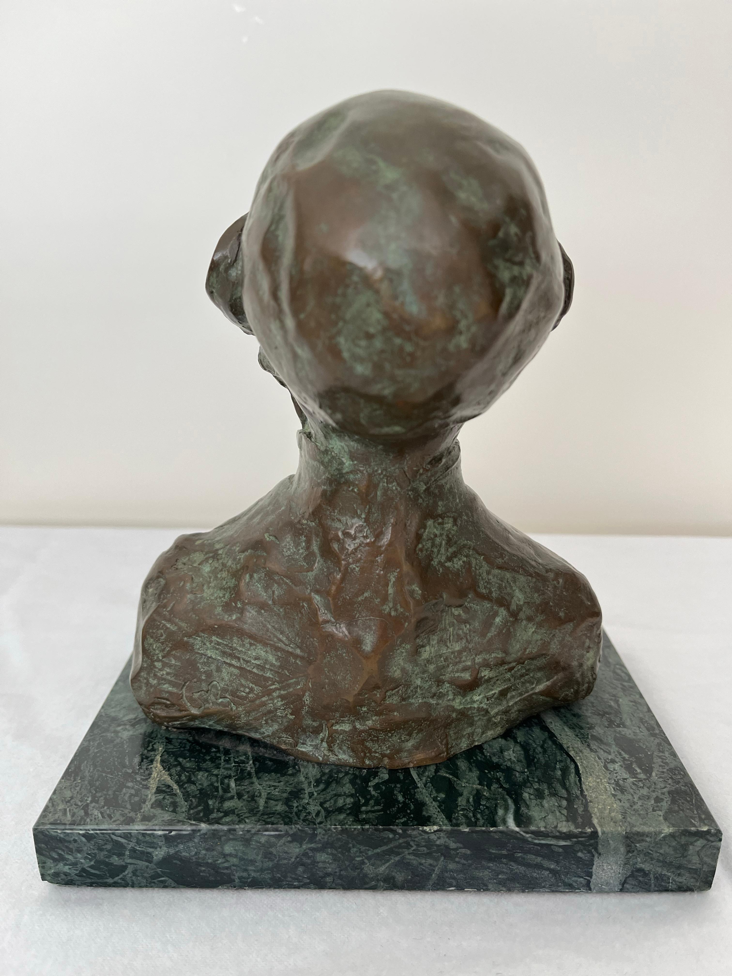 Orator Mid 20th Century Social Realism Modern Politics American Scene Sculpture. The actual dimensions are. 6 3/4 w x 4 3/4 d x 8 tall inches on a marble base. Signed on the base.

Provenance: Estate of the artist.

BIO
William Gropper (1897-