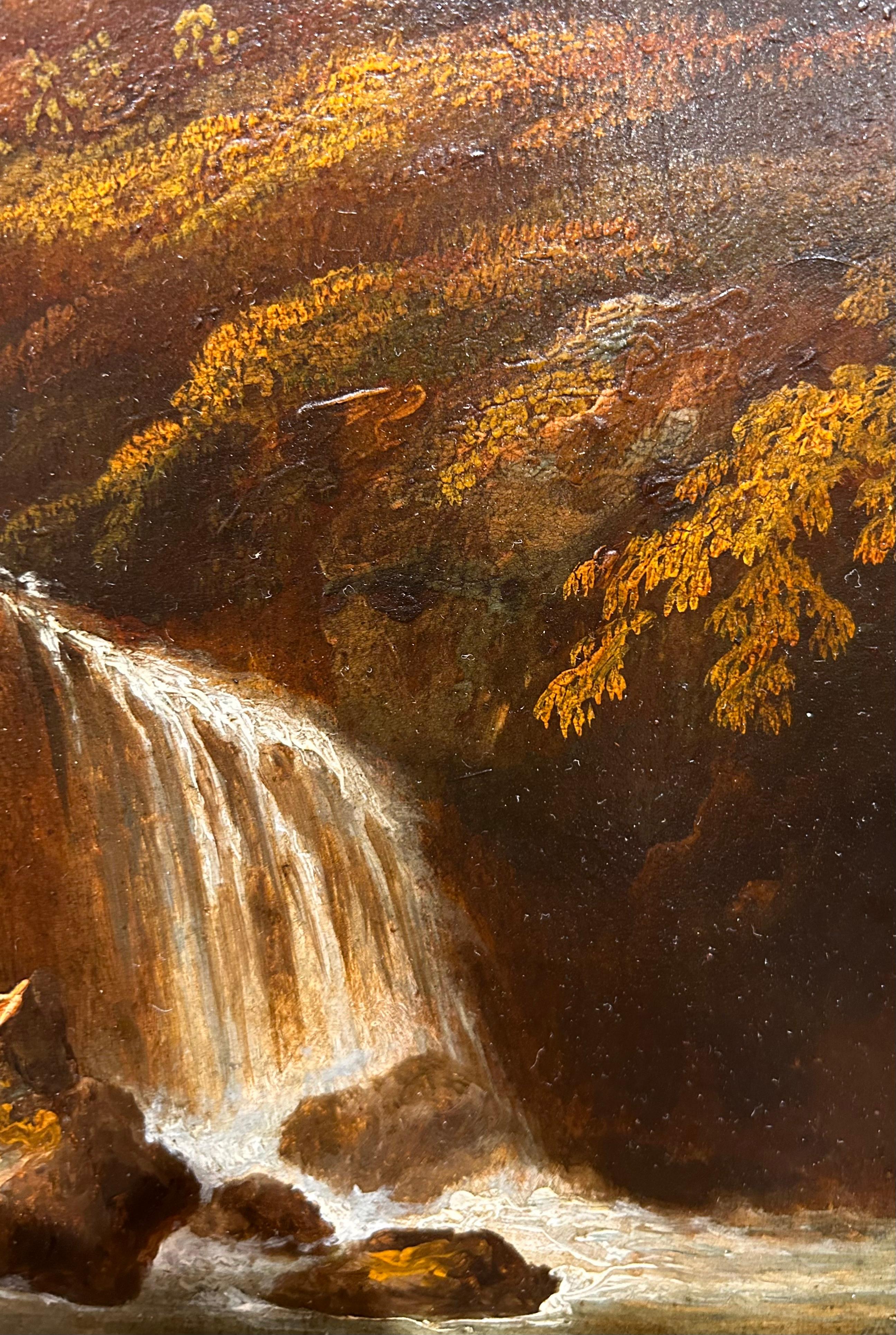 Oil Landscape of Waterfall For Sale 3