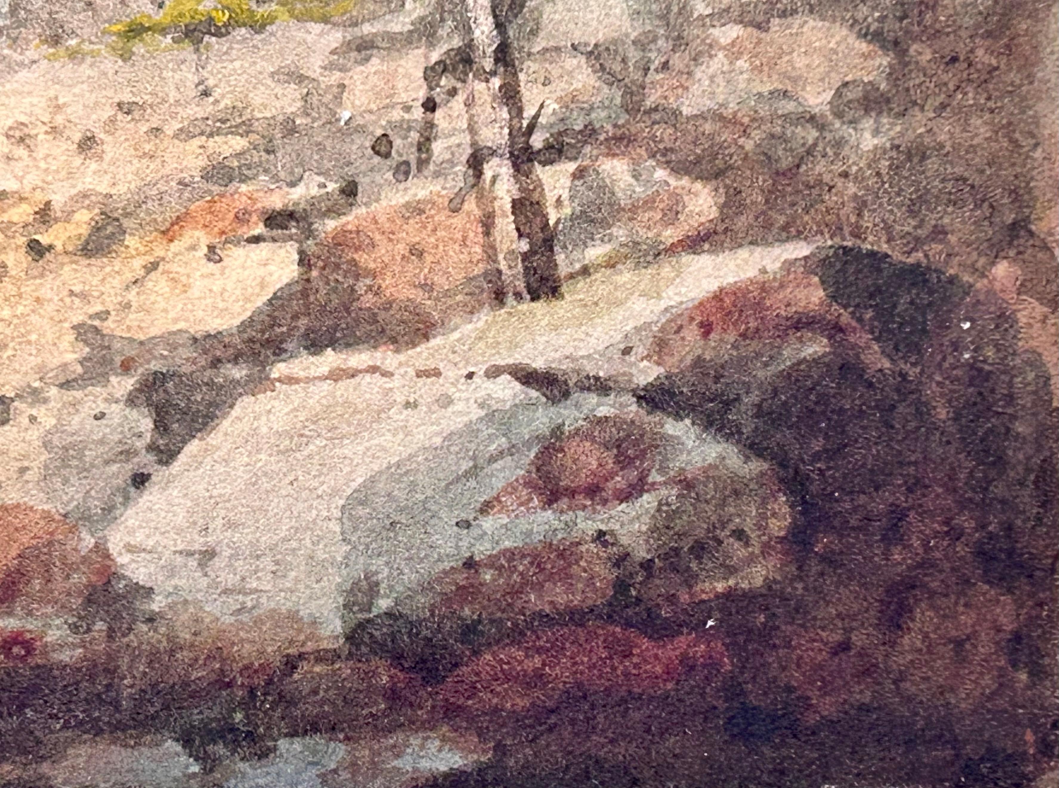 Paisaje en acuarela de Natural Bridge, Virginia en venta 1