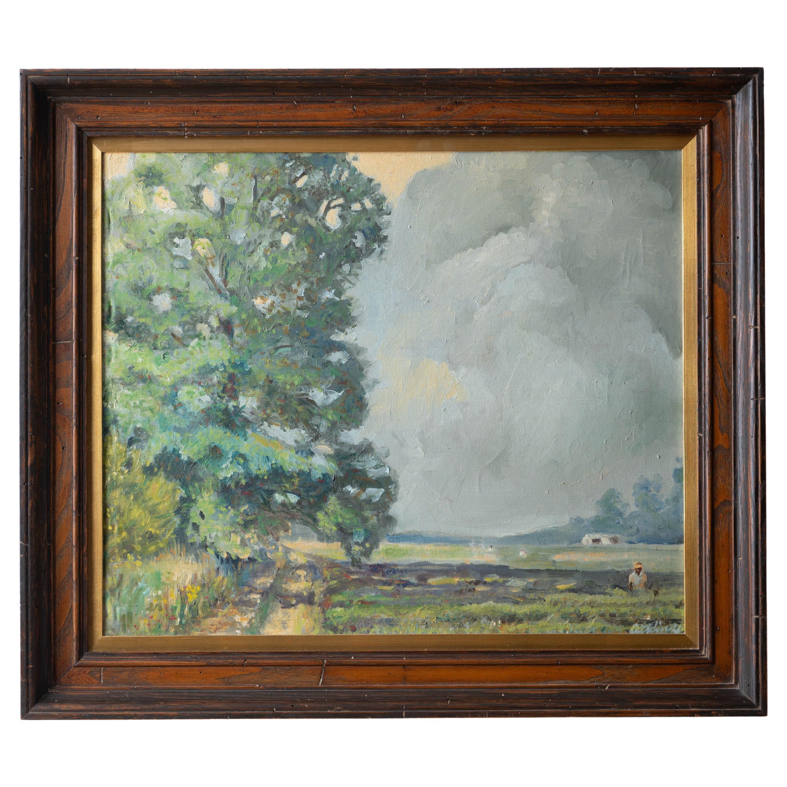 William H. Atkins Pastoral Landscape, c.1980 For Sale