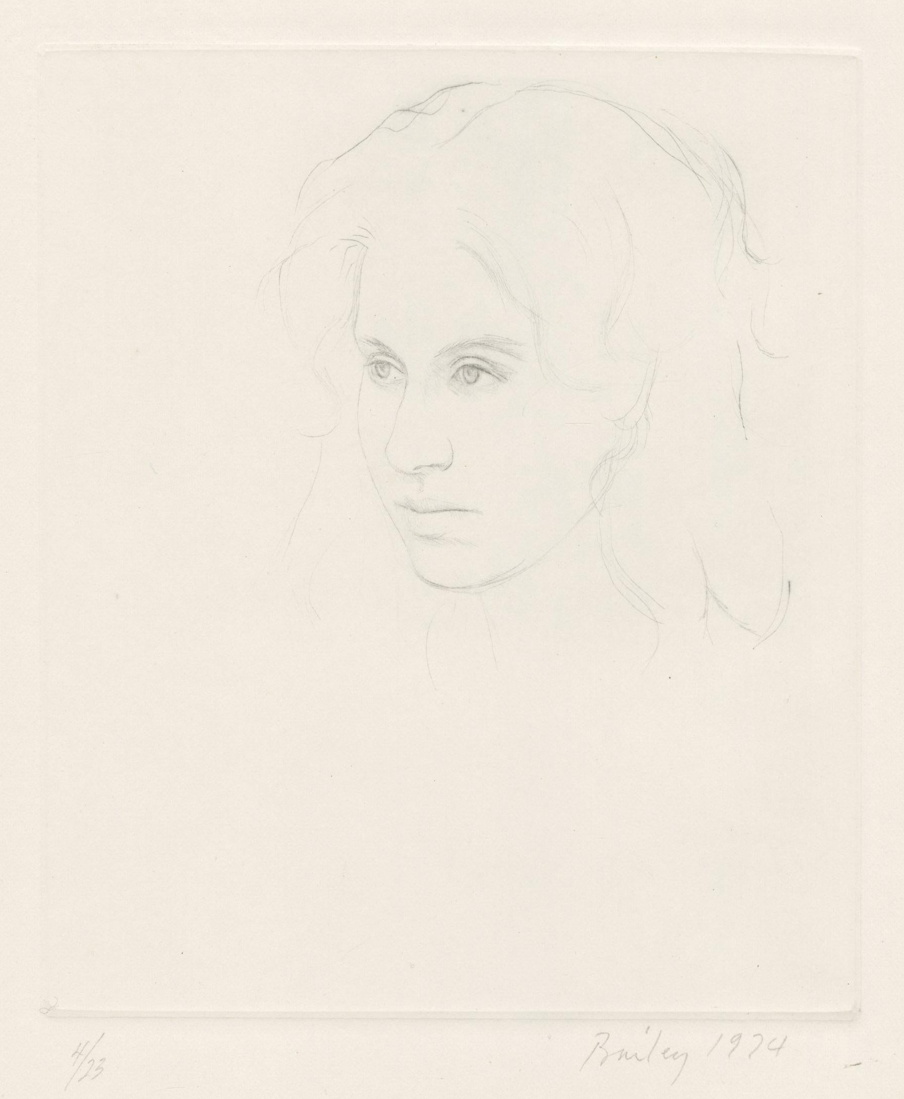 William H. Bailey Portrait Print - Untitled (Portrait)