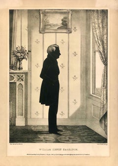 President William Henry Harrison in a Facsimile Reissue of a 1844 Lithograph