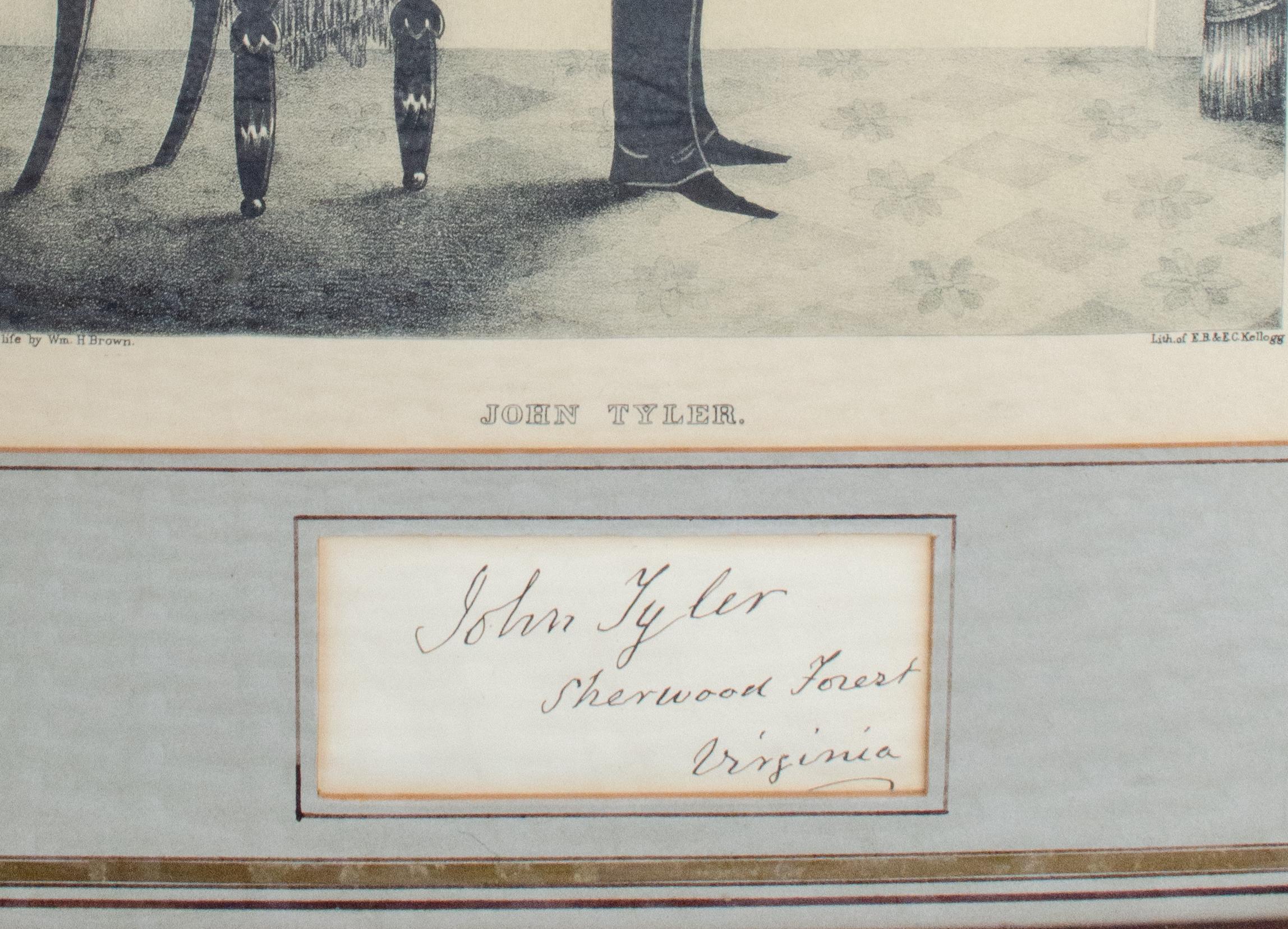 Portrait présidentielle de John Tyler par William Henry Brown - Print de William H Brown