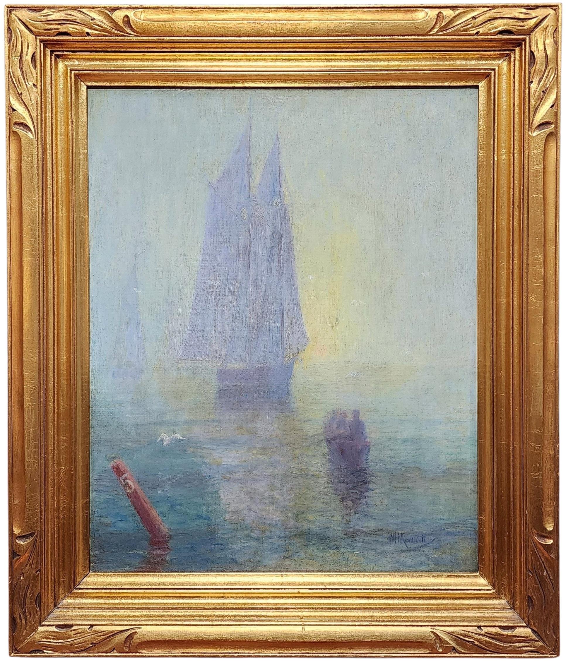 Evening Fog, Beautiful Glowing Maritime, Moody Seascape