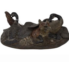 William H. Turner Bronze . "Outfoxed".signiert