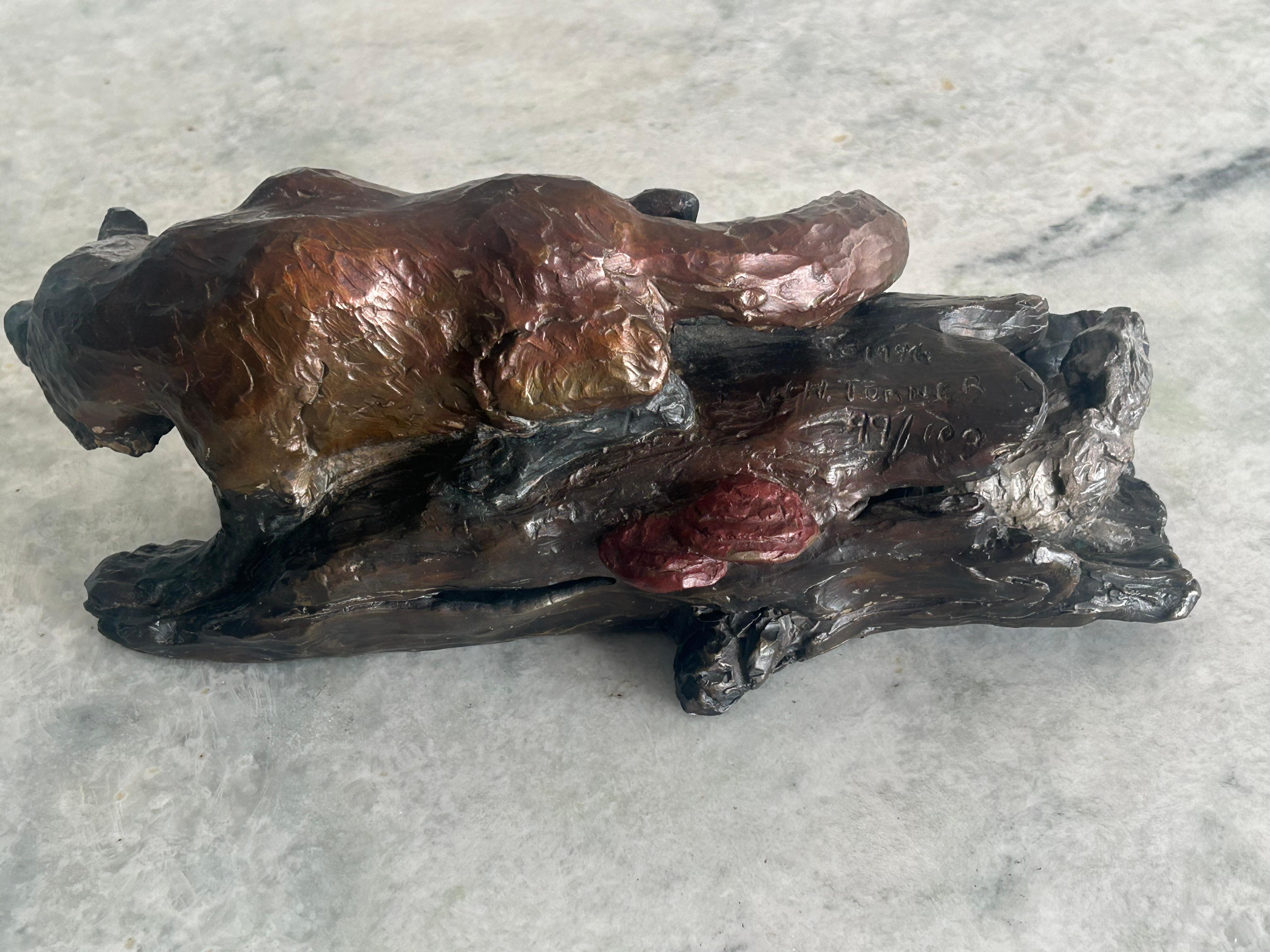 William H. Turner, Volpe e coniglio 1996 bronzo in vendita 5