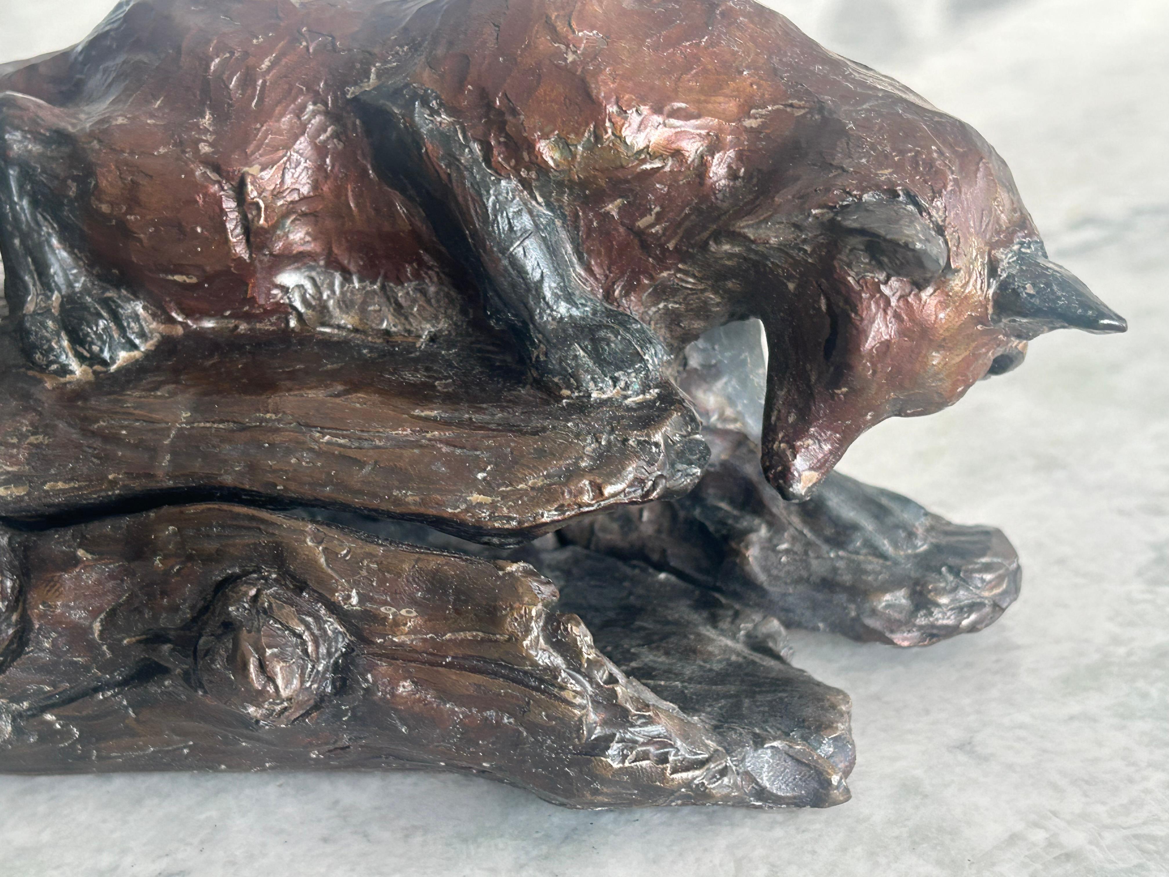William H. Turner, Volpe e coniglio 1996 bronzo in vendita 8