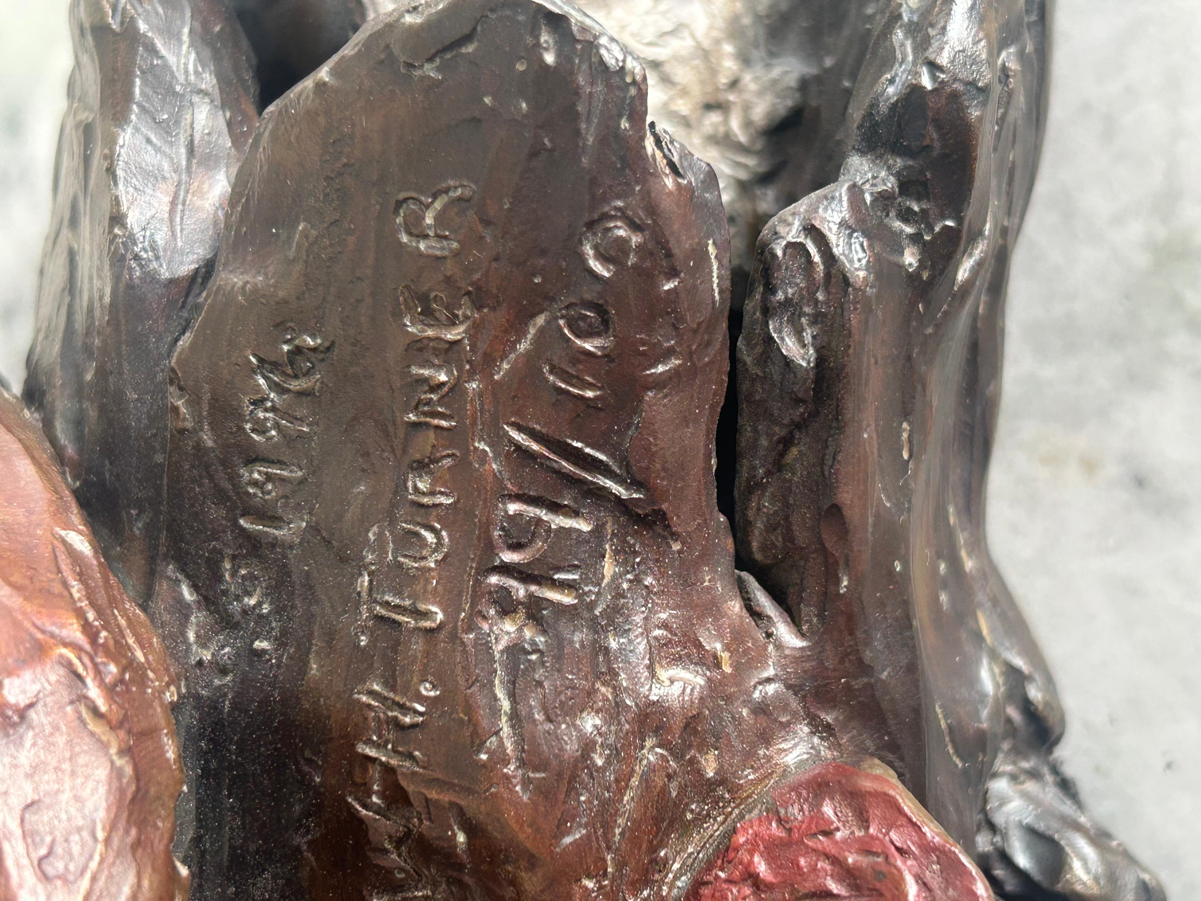 William H. Turner, Volpe e coniglio 1996 bronzo in vendita 2