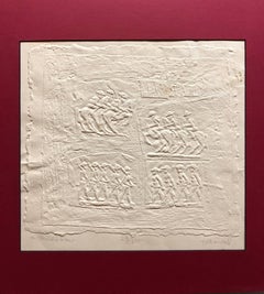 Bill Haendel Americana "A Child's War", scultura in rilievo in carta fusa