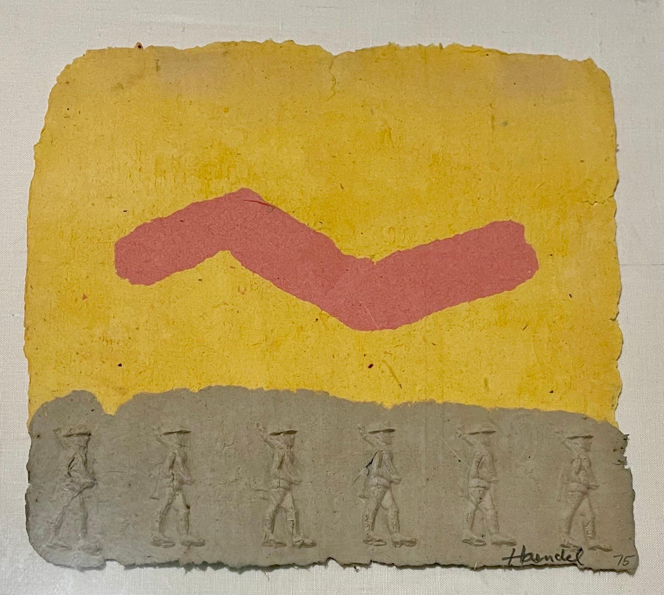 Bill Haendel Americana Toy Soldiers Cast Paper Relief Modern Pop Art Sculpture For Sale 3