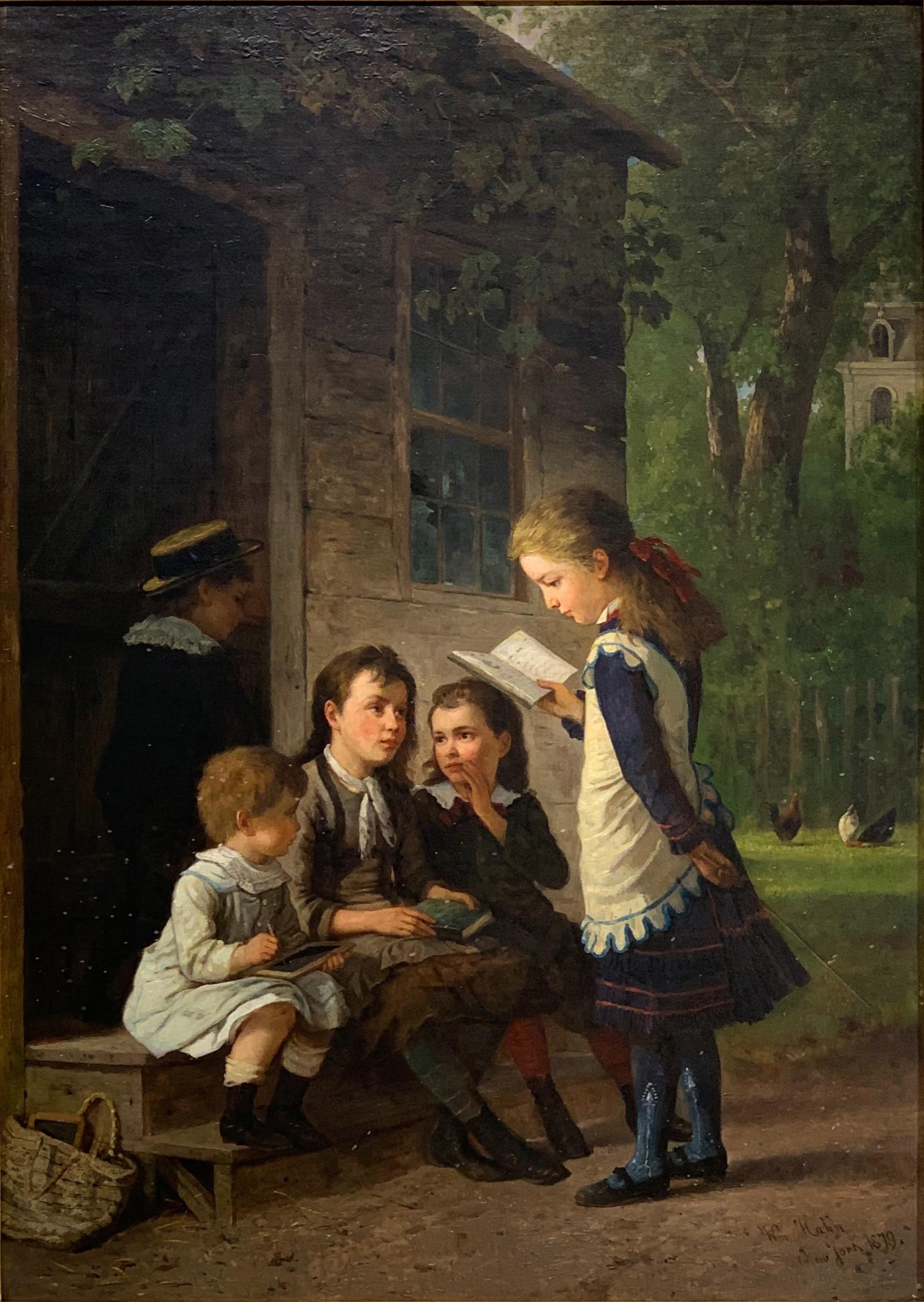 William Hahn Echte Ansicht aus dem Jahr 1879, die Kinder darstellt 1