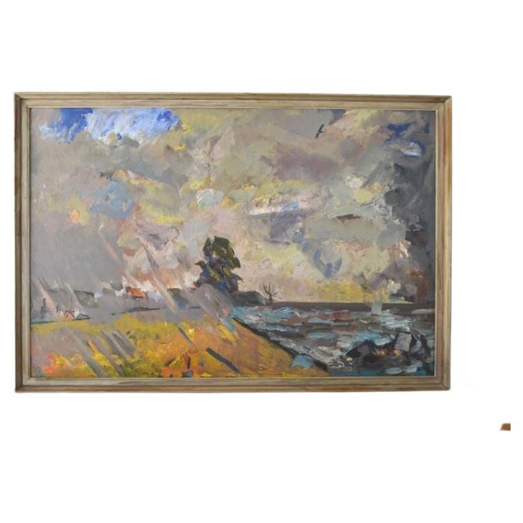 William Hansen Coastal Scenery, zwei Gemälde in einem! (Dänisch) im Angebot