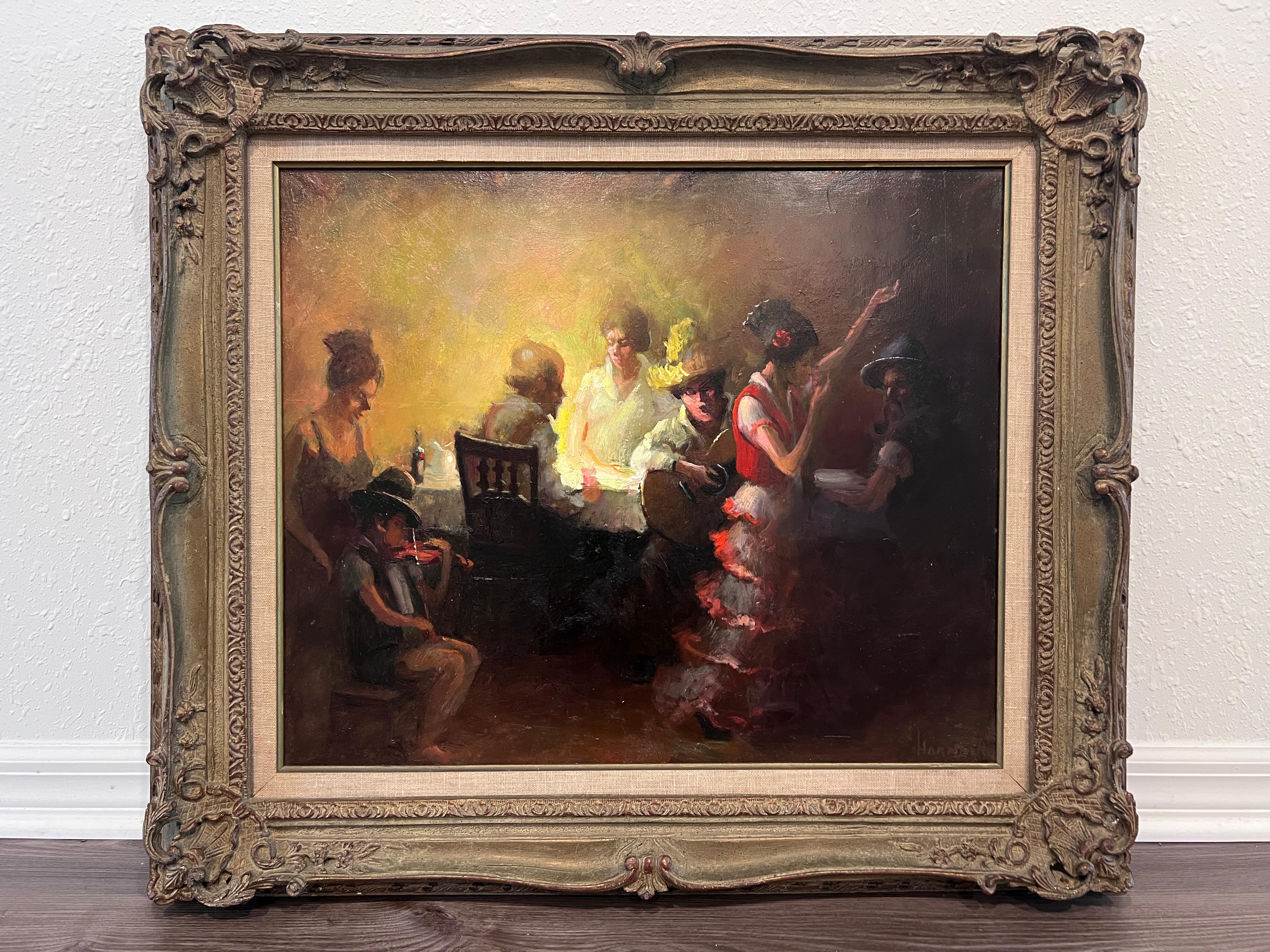 Óleo original firmado por William Harnden Impresionista estadounidense 1920-1983 en venta 1