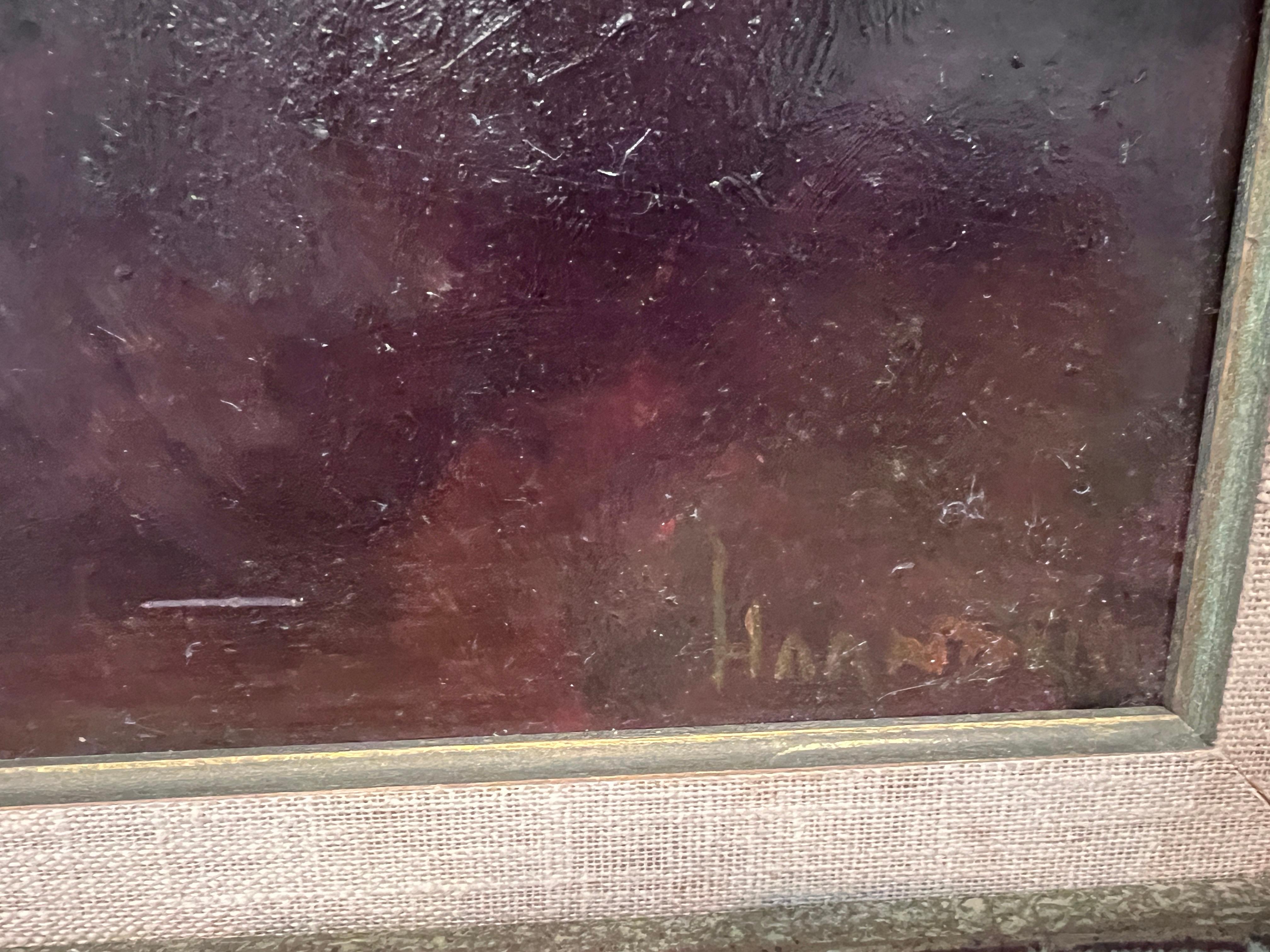 Óleo original firmado por William Harnden Impresionista estadounidense 1920-1983 en venta 7