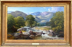 Sketching Beside a Mountain Stream in Westmoreland".
