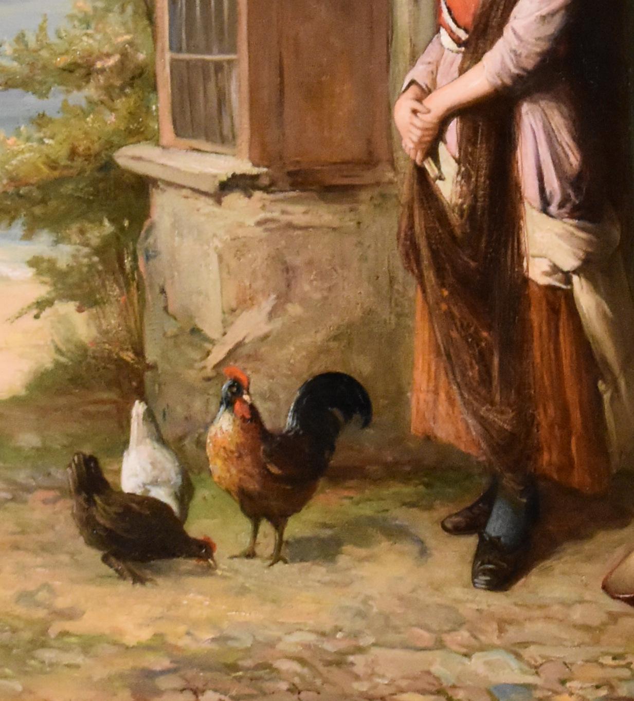 Peinture à l'huile de William Harris Weatherhead « The Net Mender » en vente 2