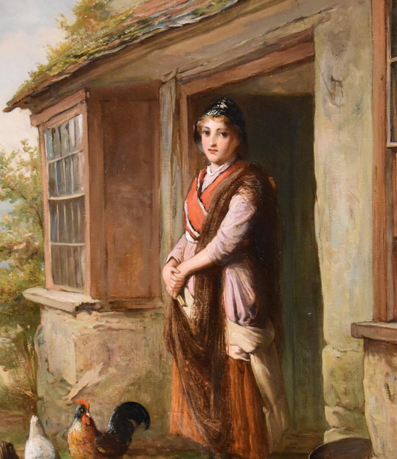 Peinture à l'huile de William Harris Weatherhead « The Net Mender » en vente 3