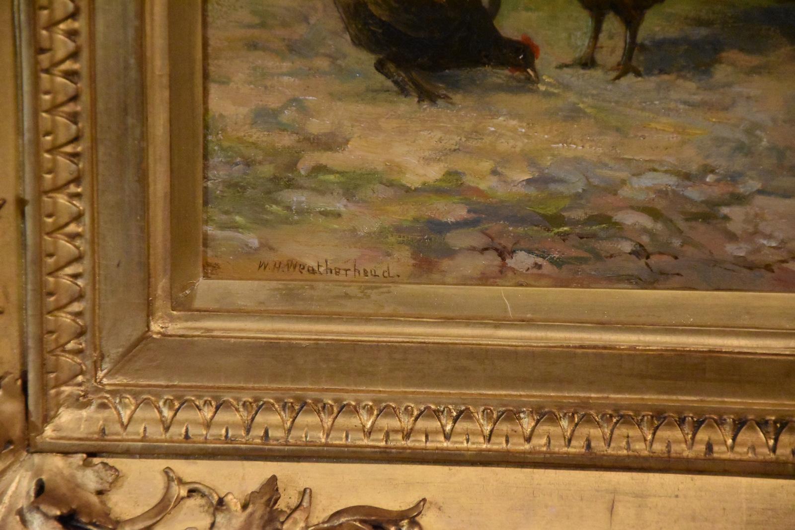 Peinture à l'huile de William Harris Weatherhead « The Net Mender » en vente 4