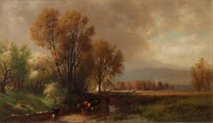 " Paysage de la vallée de Keene, Adirondack" William Hart, Hudson River School Landscape