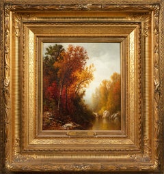 Autumn Landscape with Stream