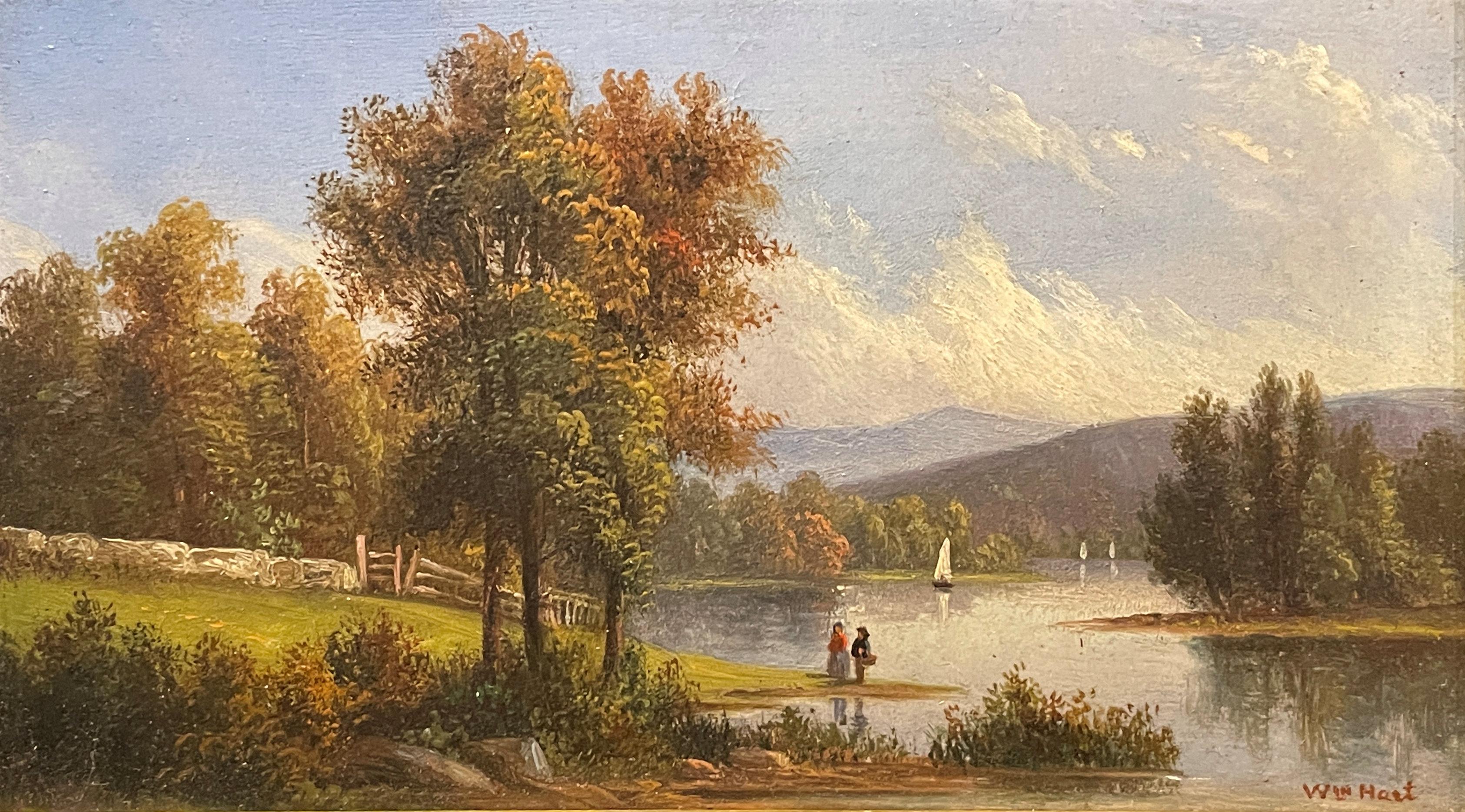 William Hart - "Summer Landscape on the River," William Hart, Hudson River  School, Catskills at 1stDibs | josh hart catskill ny, josh hart catskill