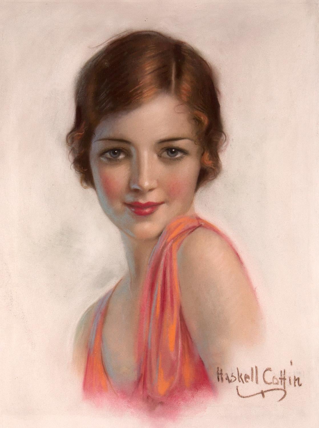 William Haskell Coffin Portrait Painting - Sweetheart of Sigma Chi