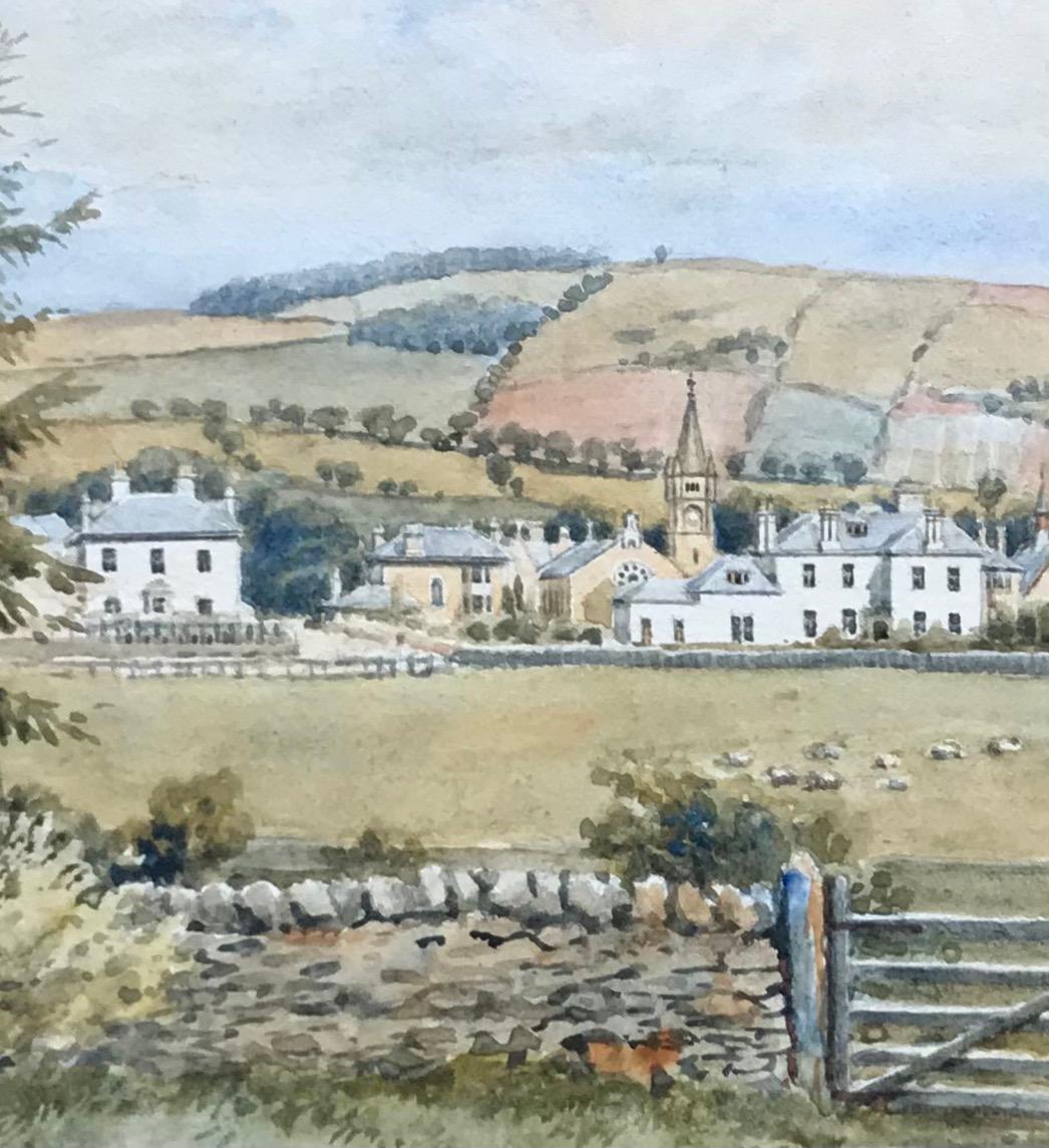 Landscape by William Heatlie - Watercolor on paper 27x37 cm For Sale 2