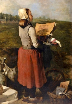 WILLIAM HEAZLE (1845-1872) Irish "The Spoils of Waterloo".